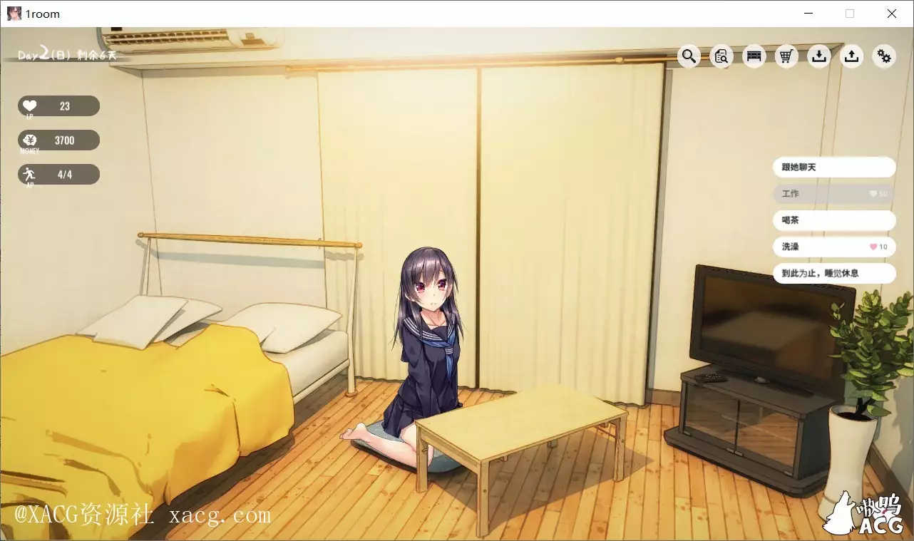【养成SLG/官方中文/动态】家出少女1room Ver1.23 官方PC+安卓 中文完结版+全CG档